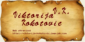 Viktorija Kokotović vizit kartica